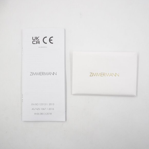Zimmermann Cyd Oval Acetate Frame Sunglasses with Round Finish in Black (NWT) main image 5